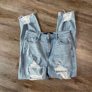 Hollister Ultra High-Rise Mom Jeans Vintage Stretch Denim Size 5 Short Women 27
